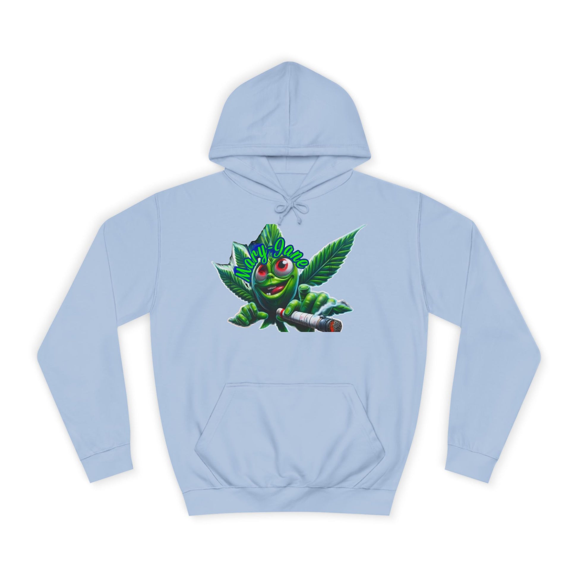 Unisex College Hoodie with Playful Leaf Design, Trendy Sweatshirt for Students, Eco-friendly Apparel, Gift for Graduates, Relaxed [...]-Mary Jane 2025