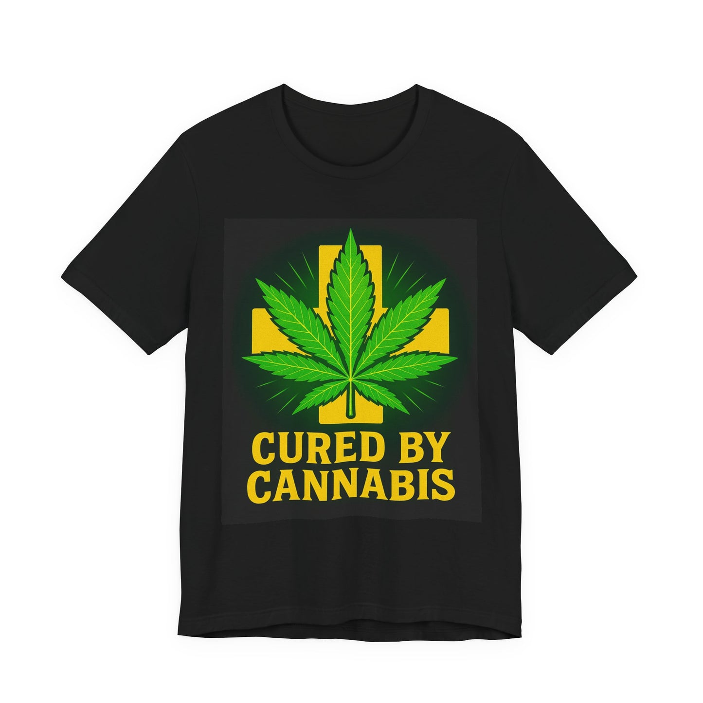 Cured by Cannabis Tee, Unisex Jersey Short Sleeve Shirt for Cannabis Lovers, Gift for Stoners, Cannabis Awareness Tee, Relaxed Fit [...]