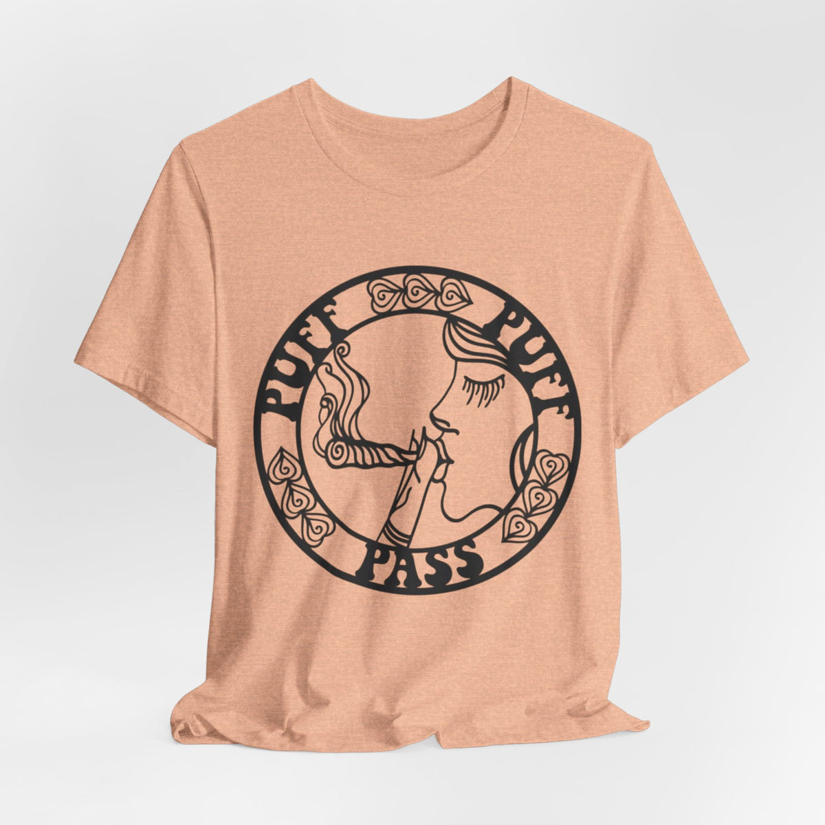 Puff Puff Pass T-Shirt – Funny Stoner Graphic Tee | Retro Smoking Humor Shirt Printify