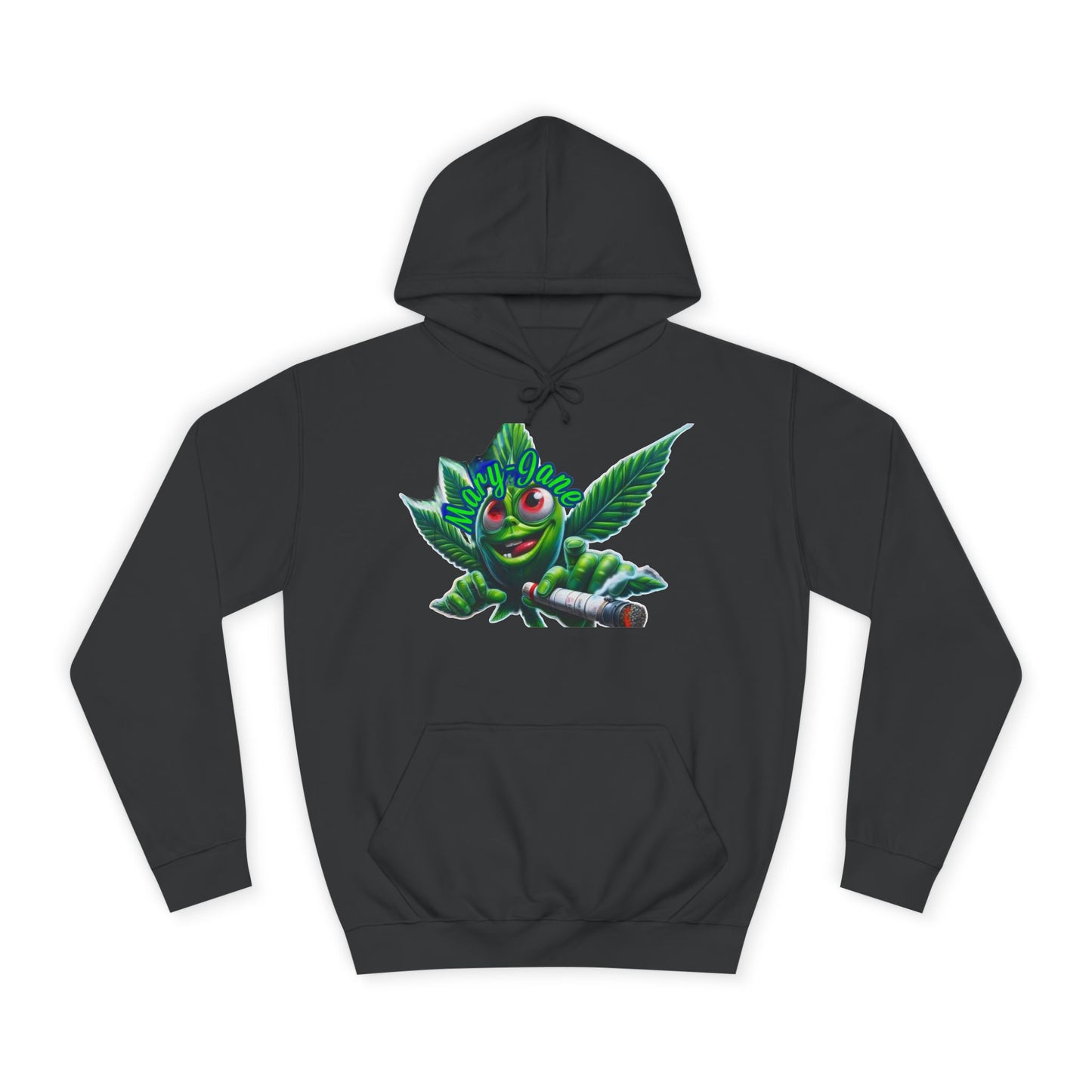 Unisex College Hoodie with Playful Leaf Design, Trendy Sweatshirt for Students, Eco-friendly Apparel, Gift for Graduates, Relaxed [...]-Mary Jane 2025