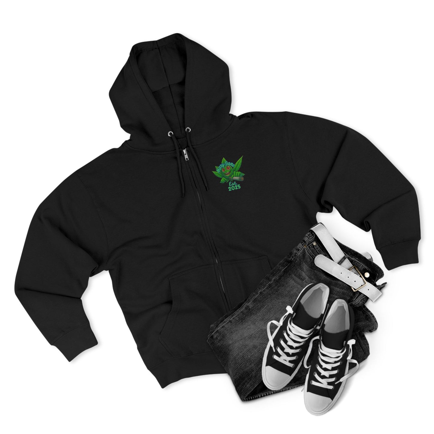 Stoner King Zip Hoodie - Trendy Unisex Hoodie for Chill Vibes, Perfect for Parties, Gifts, 420 Celebrations, Comfortable Layering