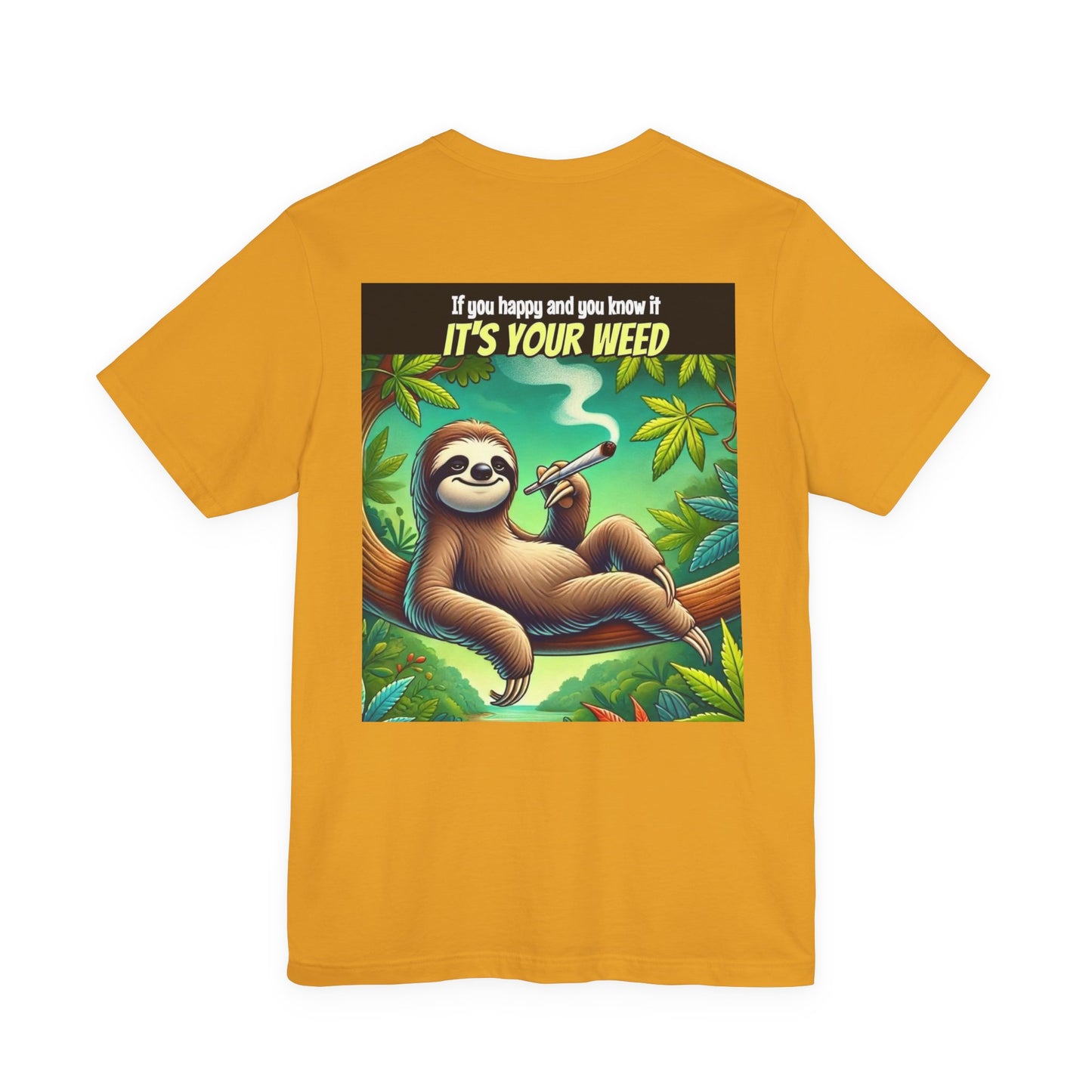 Chill Sloth Graphic Tee - Perfect for Cannabis Lovers, Comfortable Unisex Tee, Gift for Stoners, Funny Weed Shirt, Nature Lover Apparel-Mary Jane 2025