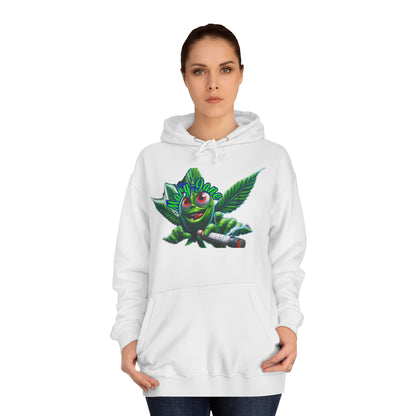 Unisex College Hoodie with Playful Leaf Design, Trendy Sweatshirt for Students, Eco-friendly Apparel, Gift for Graduates, Relaxed [...]-Mary Jane 2025