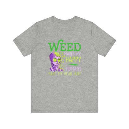 Funny Weed T-Shirt, Casual Tee for Stoners, Great Gift for 420 Celebrations, Unique Humor Shirt for Relaxing, Unisex Jersey Short Sleeve Tee-Mary Jane 2025