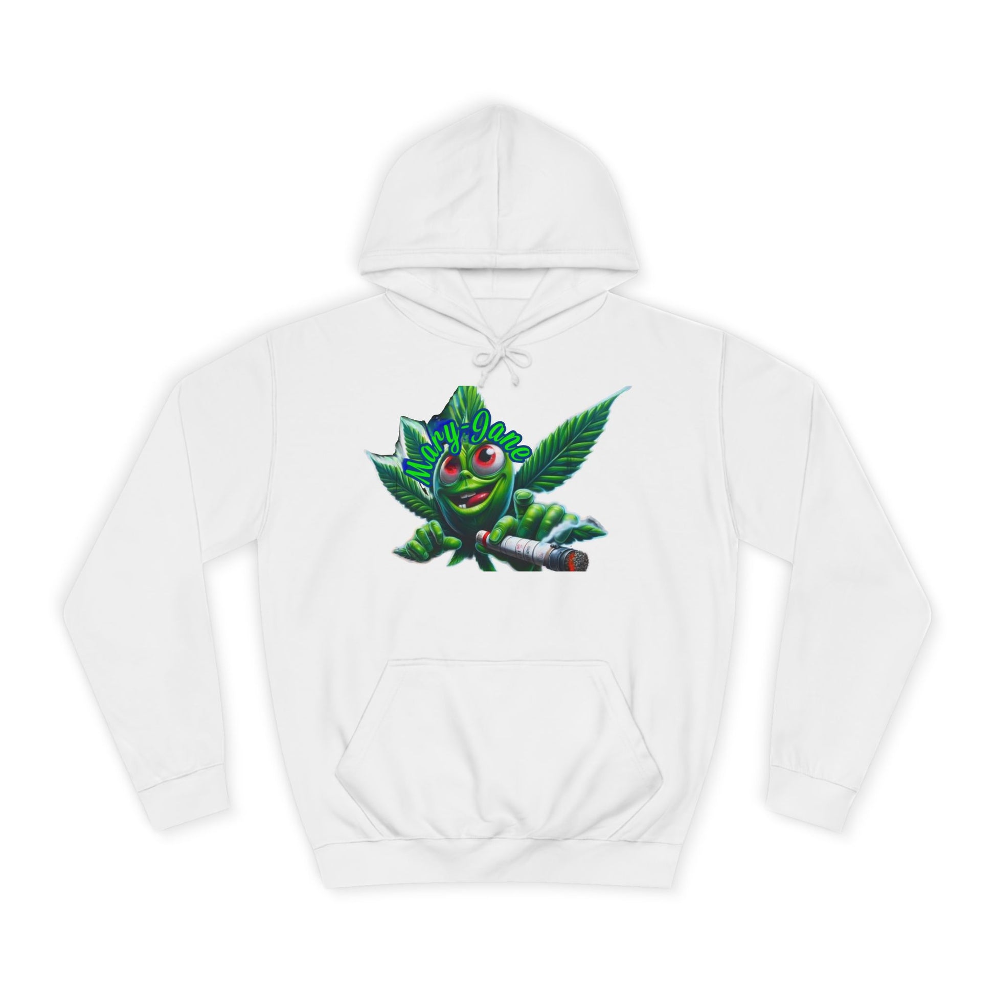 Unisex College Hoodie with Playful Leaf Design, Trendy Sweatshirt for Students, Eco-friendly Apparel, Gift for Graduates, Relaxed [...]-Mary Jane 2025
