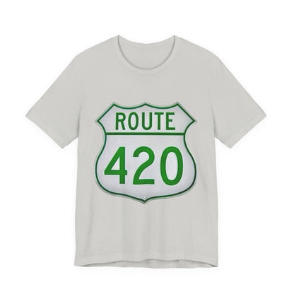 Route 420 Graphic Tee, Unisex Short Sleeve Shirt, Vintage Road Trip Shirt, Cool Casual Wear, Gift for Adventure Lovers, Fun Summer Tee