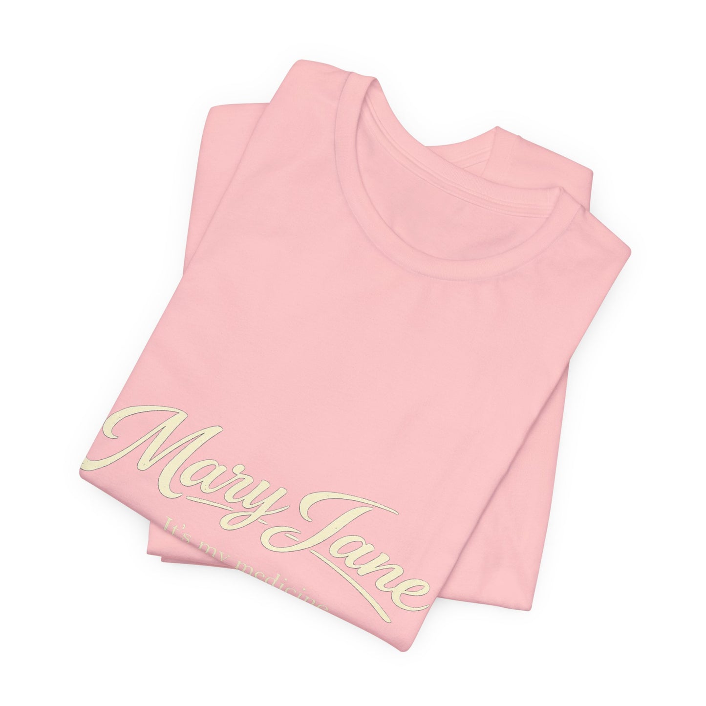 Mary Jane Retro Script Tee — Vintage Cannabis Logo T-Shirt