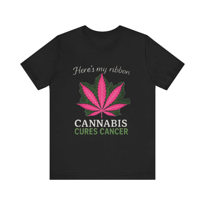 Cannabis Awareness Tee - Unisex Jersey Short Sleeve T-Shirt, Support Cancer Awareness, Gift for Advocates, Fundraiser Apparel