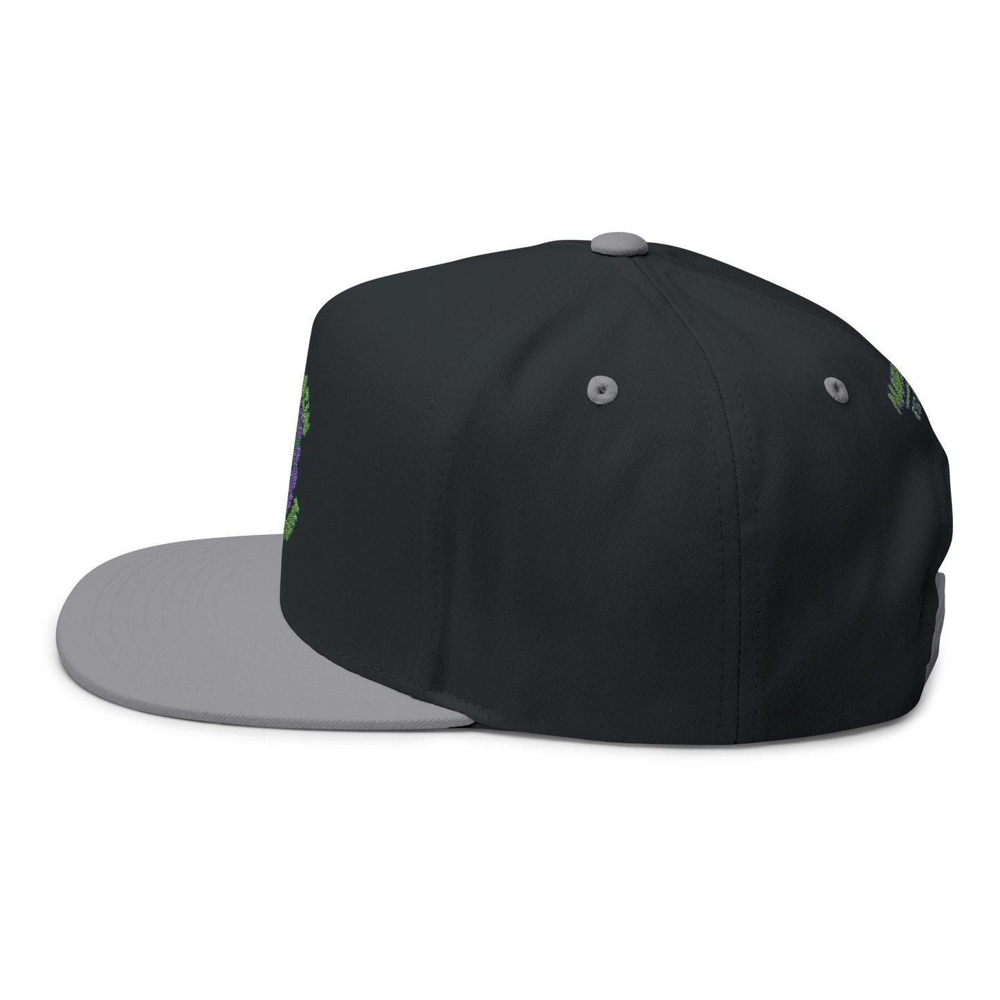 Embroidered Flat Bill Cap - Stay Blazin' Green Design, Adjustable Cap for Sports, Casual Wear, Gift Idea, Stay Blazin Stay Amazin Trucker Hat – Mary-Jane EST 2025 | Neon Green & Purple 420 Streetwear