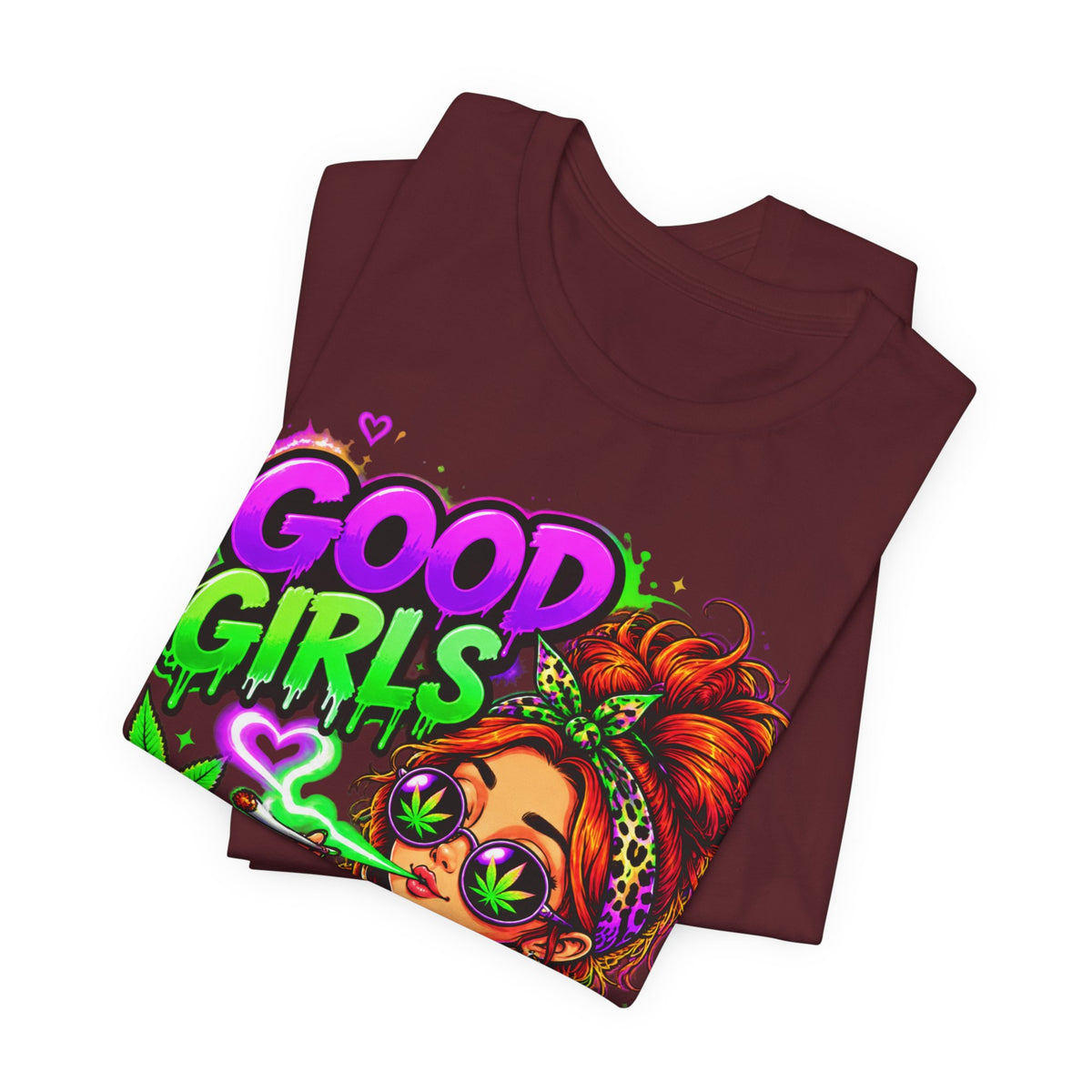 Good Girls Get High Too Cannabis Graphic T-Shirt Printify