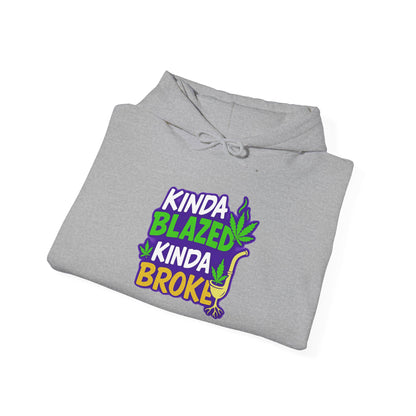 Kinda Blazed Kinda Broke T-Shirt | Funny Cannabis Weed Stoner Graphic Tee
