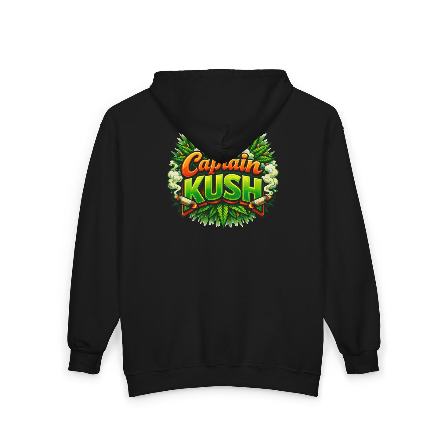 Captain Kush Zip Hoodie — Cannabis-Themed Full-Zip Hoodie