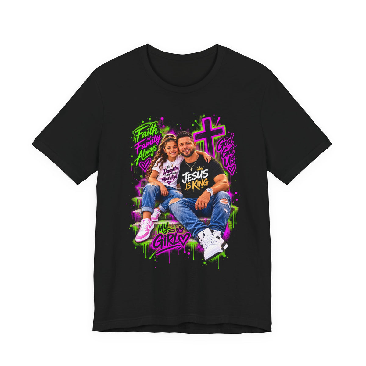 Jesus Is King Graphic Tee — Christian Faith Shirt Printify