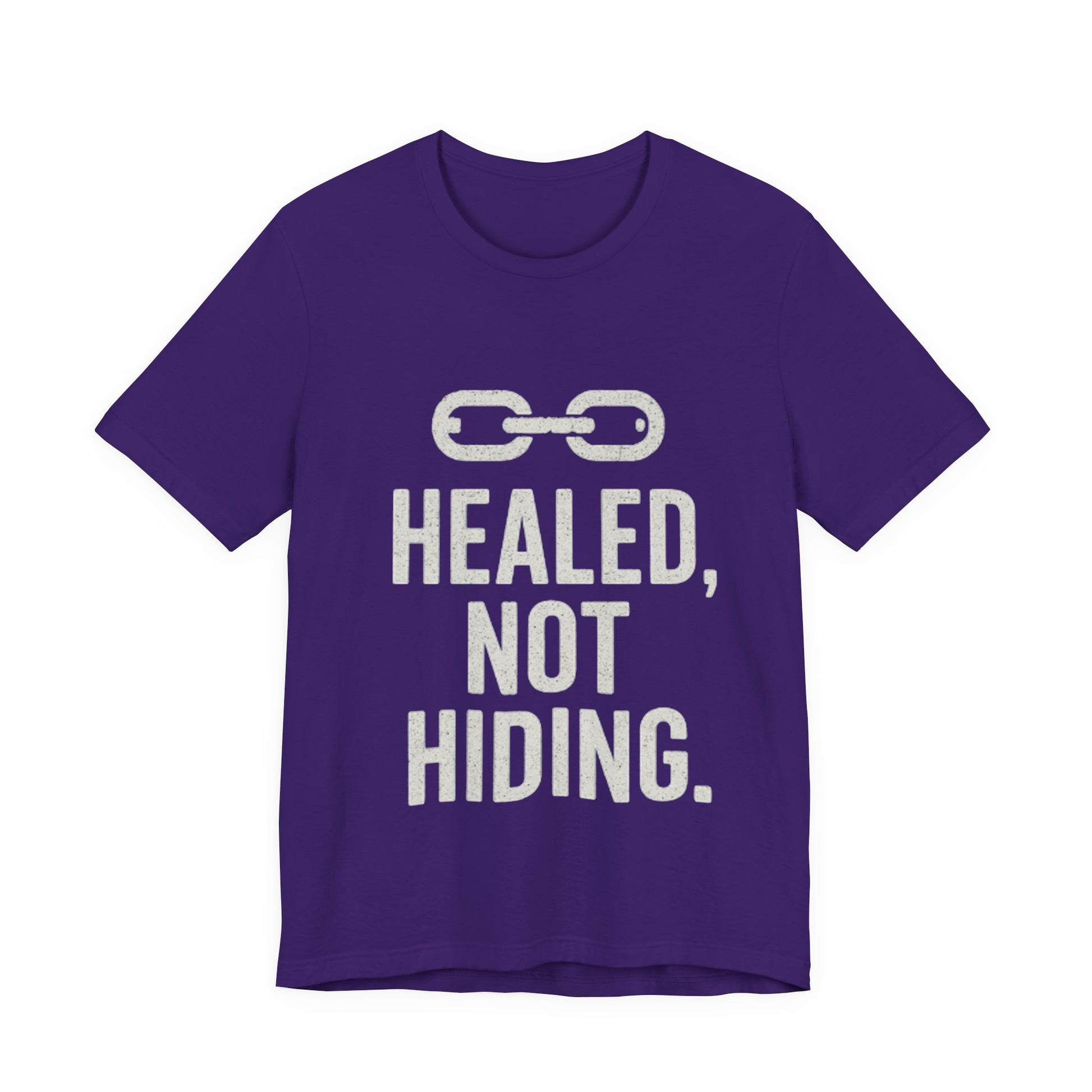 Healed Not Hiding Unisex Tee - Empowerment Shirt, Motivational Gift, Casual Outfit, Mental Health Awareness, Recovery Motivation-Mary Jane 2025