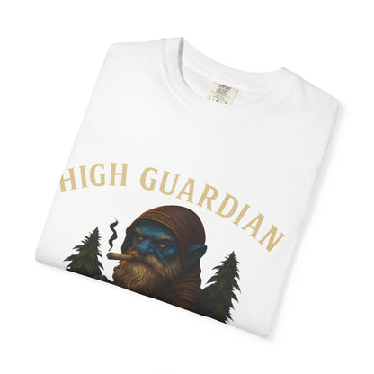 High Guardian of the Green T-Shirt | Cannabis Gnome Stoner Shirt | Fantasy Weed Art Tee | 420 Gift | Mary Jane Shirt