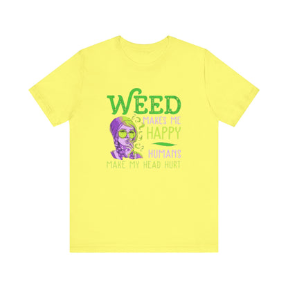 Funny Weed T-Shirt, Casual Tee for Stoners, Great Gift for 420 Celebrations, Unique Humor Shirt for Relaxing, Unisex Jersey Short Sleeve Tee-Mary Jane 2025