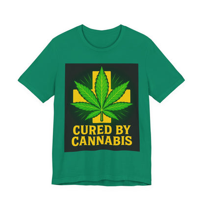 Cured by Cannabis Tee, Unisex Jersey Short Sleeve Shirt for Cannabis Lovers, Gift for Stoners, Cannabis Awareness Tee, Relaxed Fit [...]