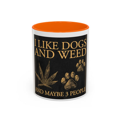 Funny Dog Lover Coffee Mug - I Like Dogs and Weed, Gifts for Pet Owners, Cannabis Lovers, Dog Mom, Tea Drinkers-Mary Jane 2025