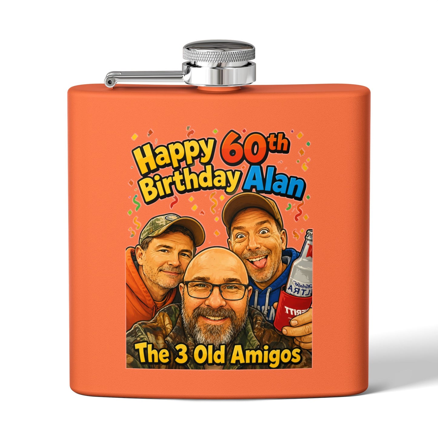 Stainless Steel Flask, 6oz