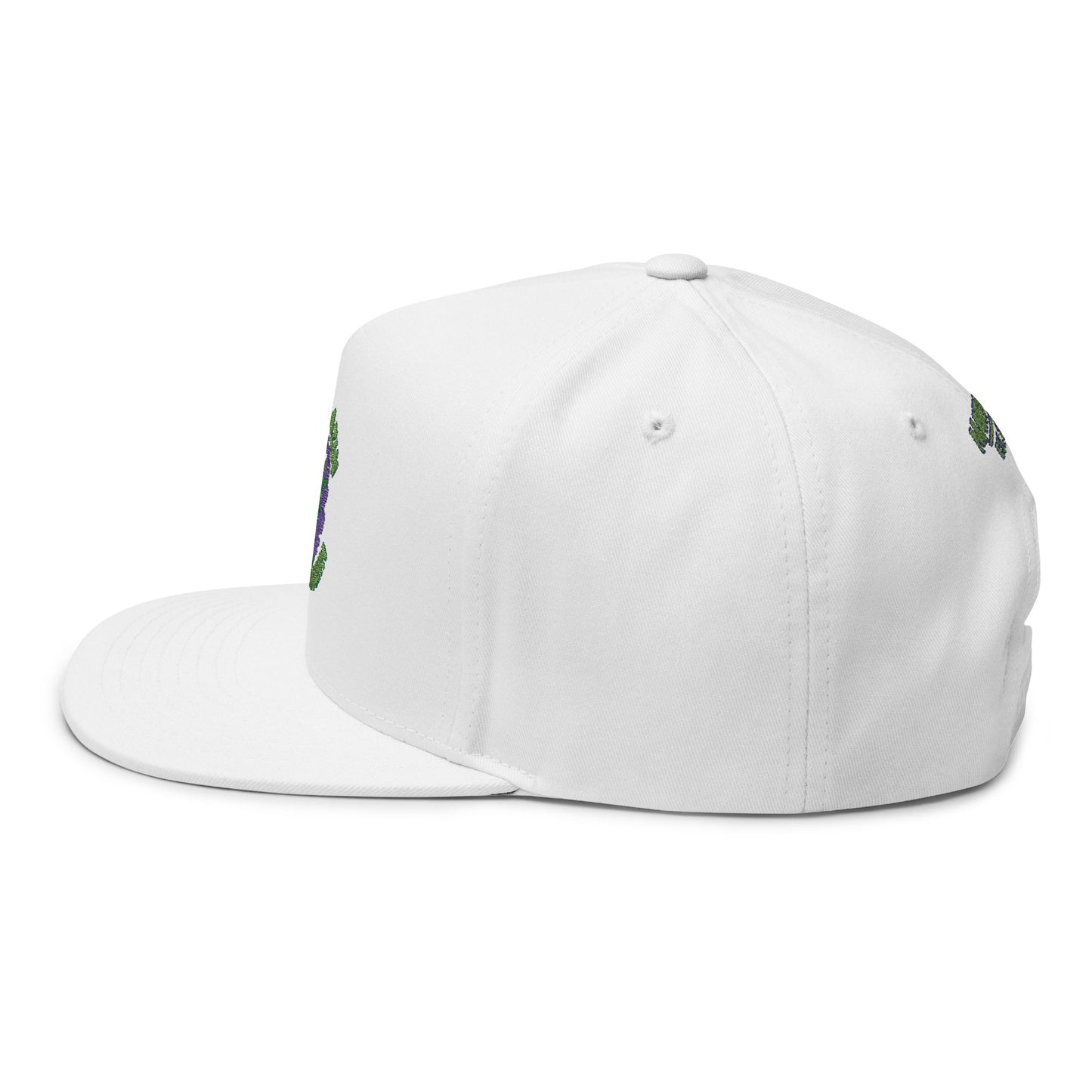 Embroidered Flat Bill Cap - Stay Blazin' Green Design, Adjustable Cap for Sports, Casual Wear, Gift Idea, Stay Blazin Stay Amazin Trucker Hat – Mary-Jane EST 2025 | Neon Green & Purple 420 Streetwear