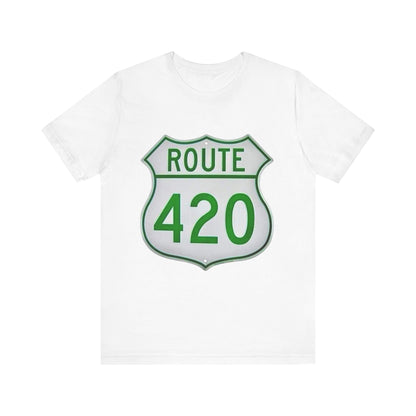 Route 420 Graphic Tee, Unisex Short Sleeve Shirt, Vintage Road Trip Shirt, Cool Casual Wear, Gift for Adventure Lovers, Fun Summer Tee