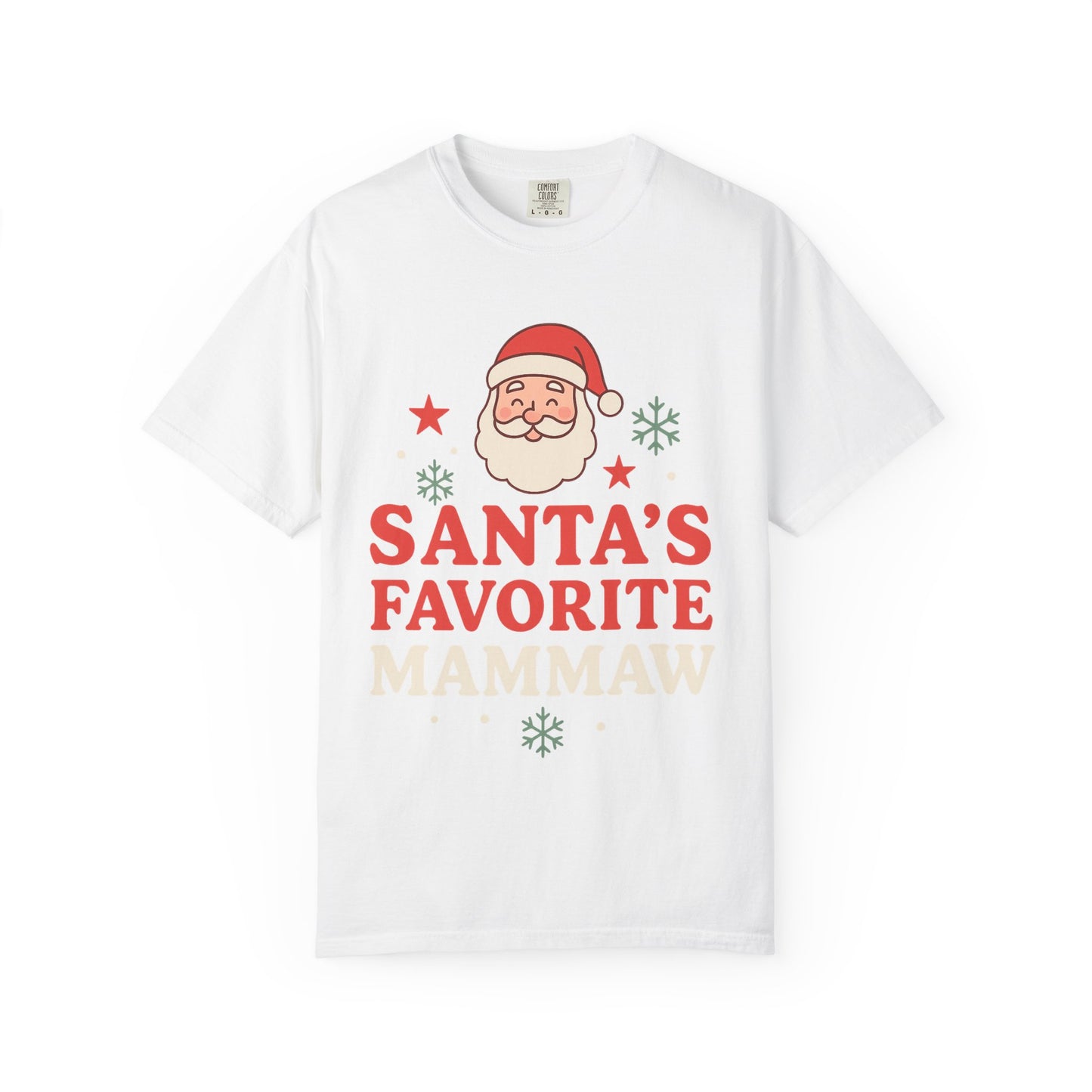 Santa's Favorite Mammaw T-Shirt — Cute Grandma Christmas Tee