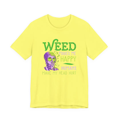 Funny Weed T-Shirt, Casual Tee for Stoners, Great Gift for 420 Celebrations, Unique Humor Shirt for Relaxing, Unisex Jersey Short Sleeve Tee-Mary Jane 2025