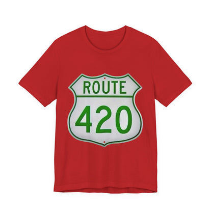 Route 420 Graphic Tee, Unisex Short Sleeve Shirt, Vintage Road Trip Shirt, Cool Casual Wear, Gift for Adventure Lovers, Fun Summer Tee