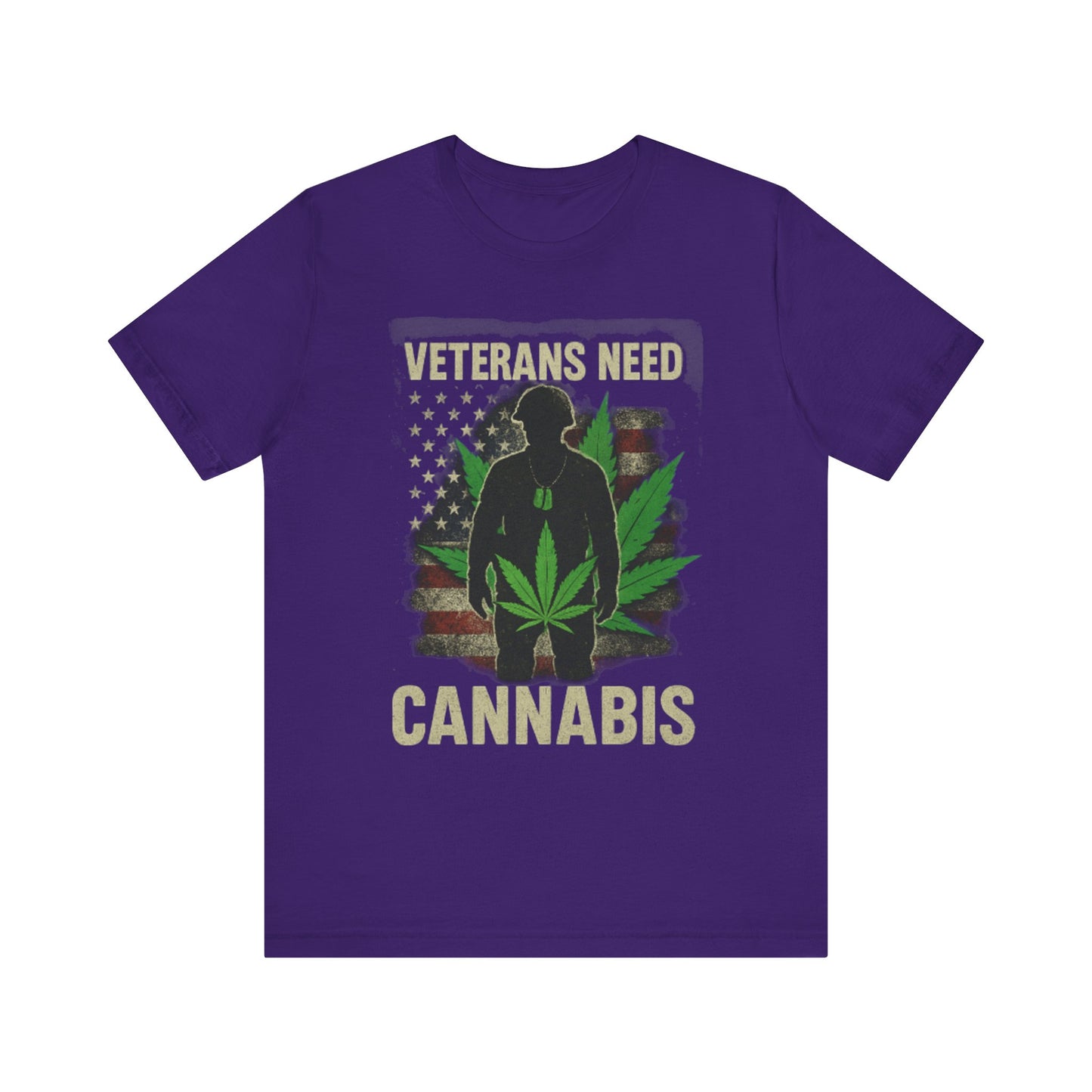 Veterans Need Cannabis Tee, Unisex T-Shirt for Veterans, Support Cannabis Awareness, Gift for Military Families, Cannabis Activism Shirt