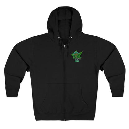 Stoner King Zip Hoodie - Trendy Unisex Hoodie for Chill Vibes, Perfect for Parties, Gifts, 420 Celebrations, Comfortable Layering