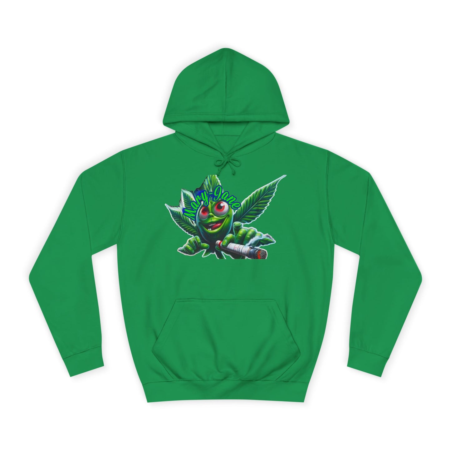 Unisex College Hoodie with Playful Leaf Design, Trendy Sweatshirt for Students, Eco-friendly Apparel, Gift for Graduates, Relaxed [...]-Mary Jane 2025