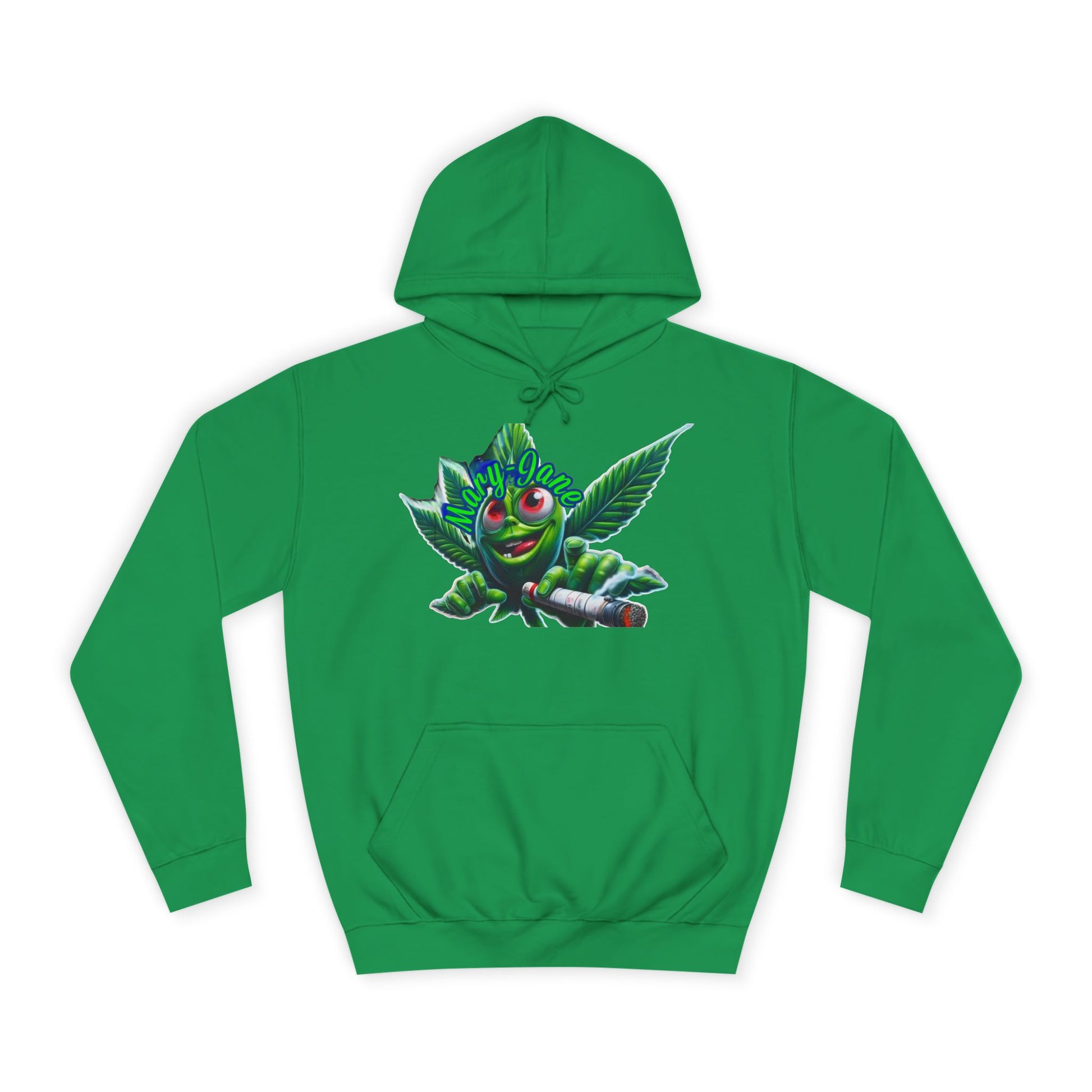 Unisex College Hoodie with Playful Leaf Design, Trendy Sweatshirt for Students, Eco-friendly Apparel, Gift for Graduates, Relaxed [...]-Mary Jane 2025