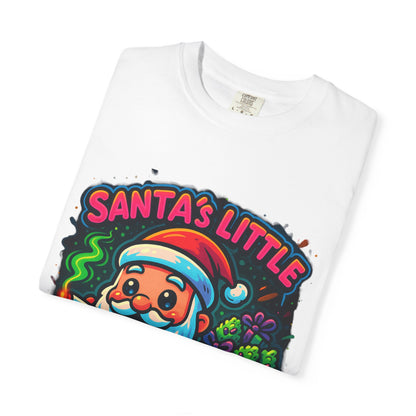 Santa’s Little Toker Christmas Shirt – Cute Chibi Weed Santa Holiday Tee