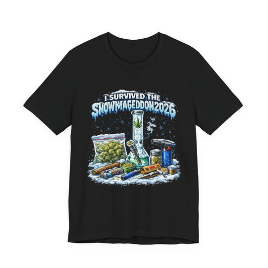 I Survived Snowmageddon 2026 Winter Survival Graphic Tee