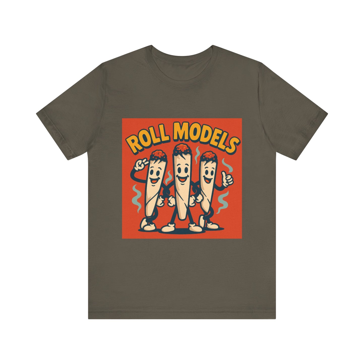 Funny Roll Models T-Shirt | Unisex Graphic Tee, Short Sleeve Casual Wear, Gift for BBQ Lovers, Vintage Foodie Shirt