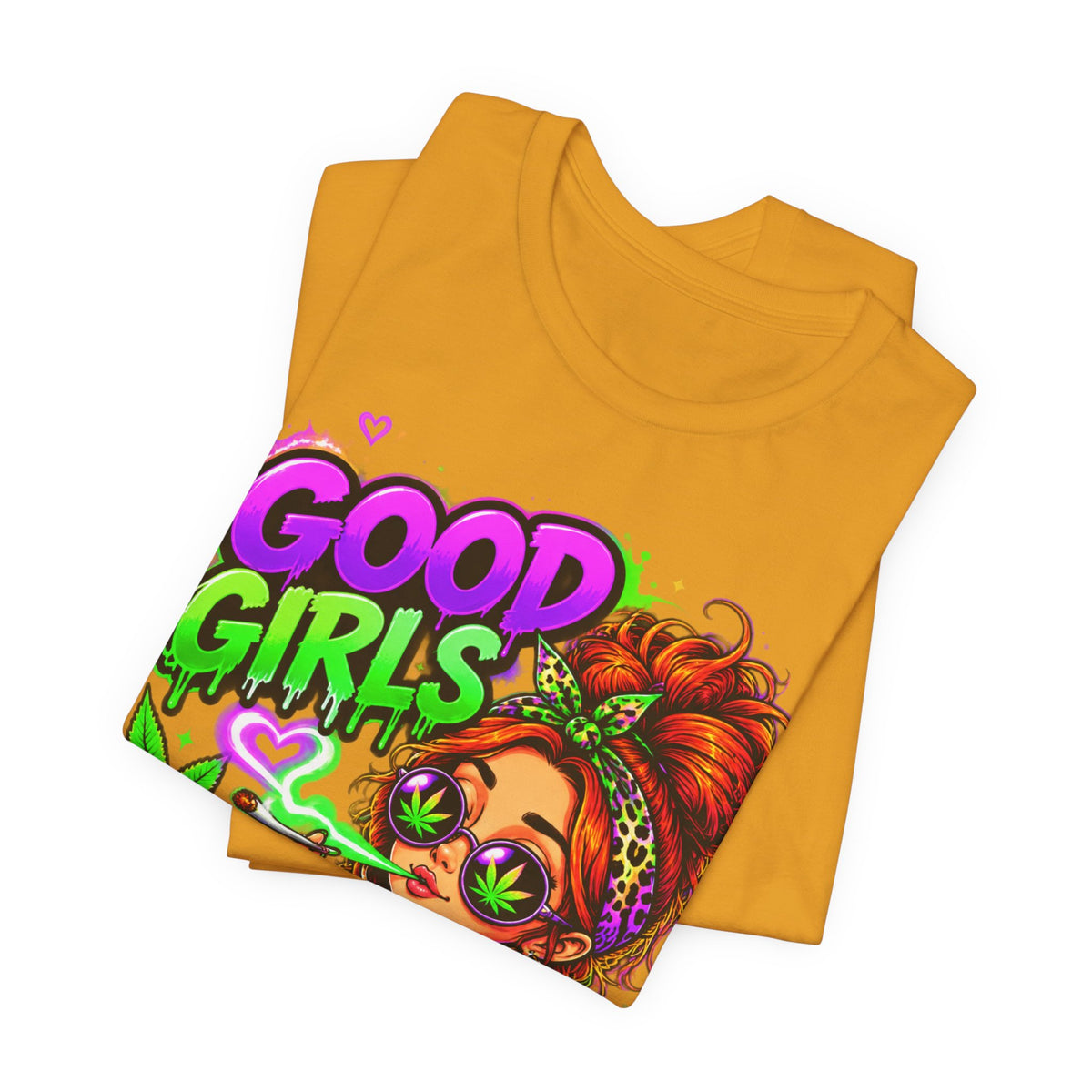 Good Girls Get High Too Cannabis Graphic T-Shirt Printify