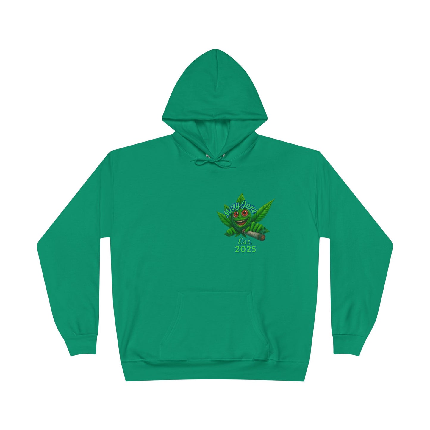 Ghostly Vibes Eco-Friendly Hoodie, Halloween Sweatshirt, Unisex Pullover, Festival Fashion, EcoSmart Apparel, Ghost Goblins Ganja