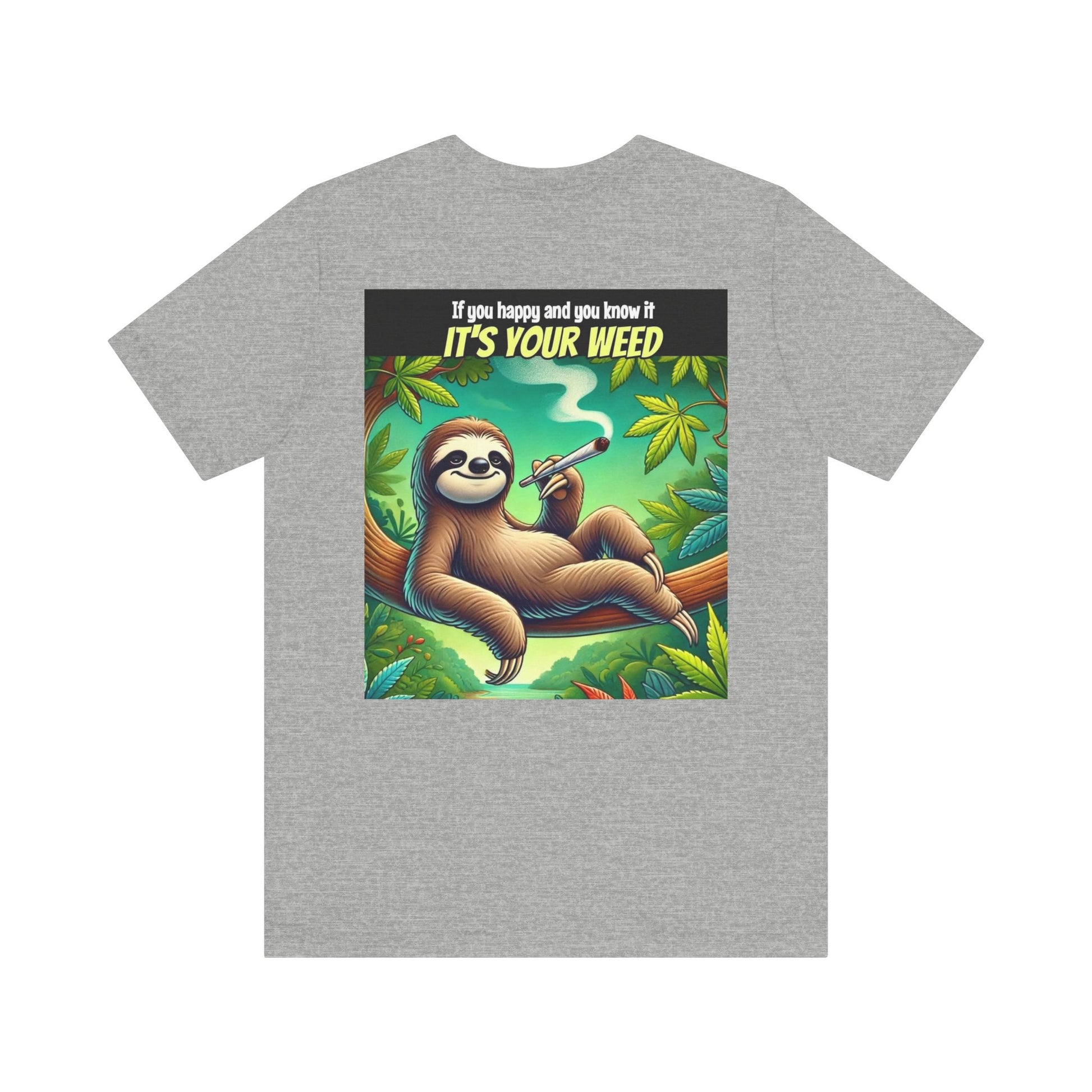 Chill Sloth Graphic Tee - Perfect for Cannabis Lovers, Comfortable Unisex Tee, Gift for Stoners, Funny Weed Shirt, Nature Lover Apparel-Mary Jane 2025