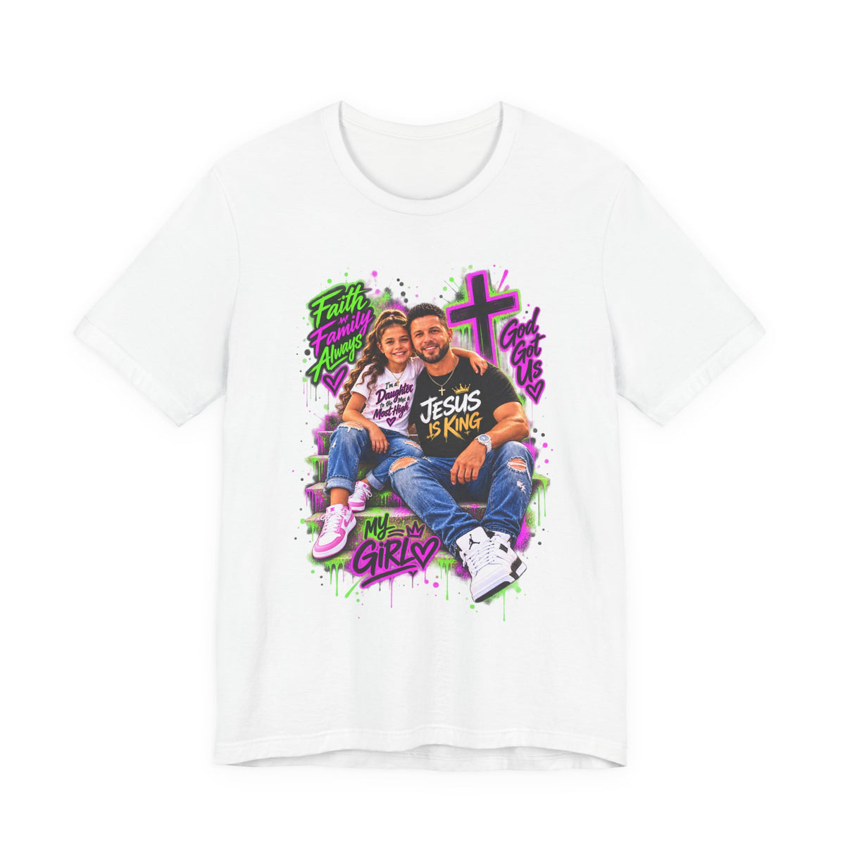 Jesus Is King Graphic Tee — Christian Faith Shirt Printify