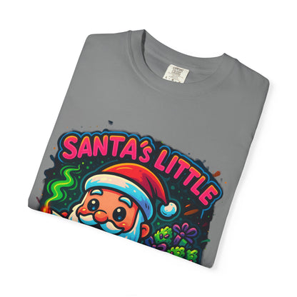 Santa’s Little Toker Christmas Shirt – Cute Chibi Weed Santa Holiday Tee