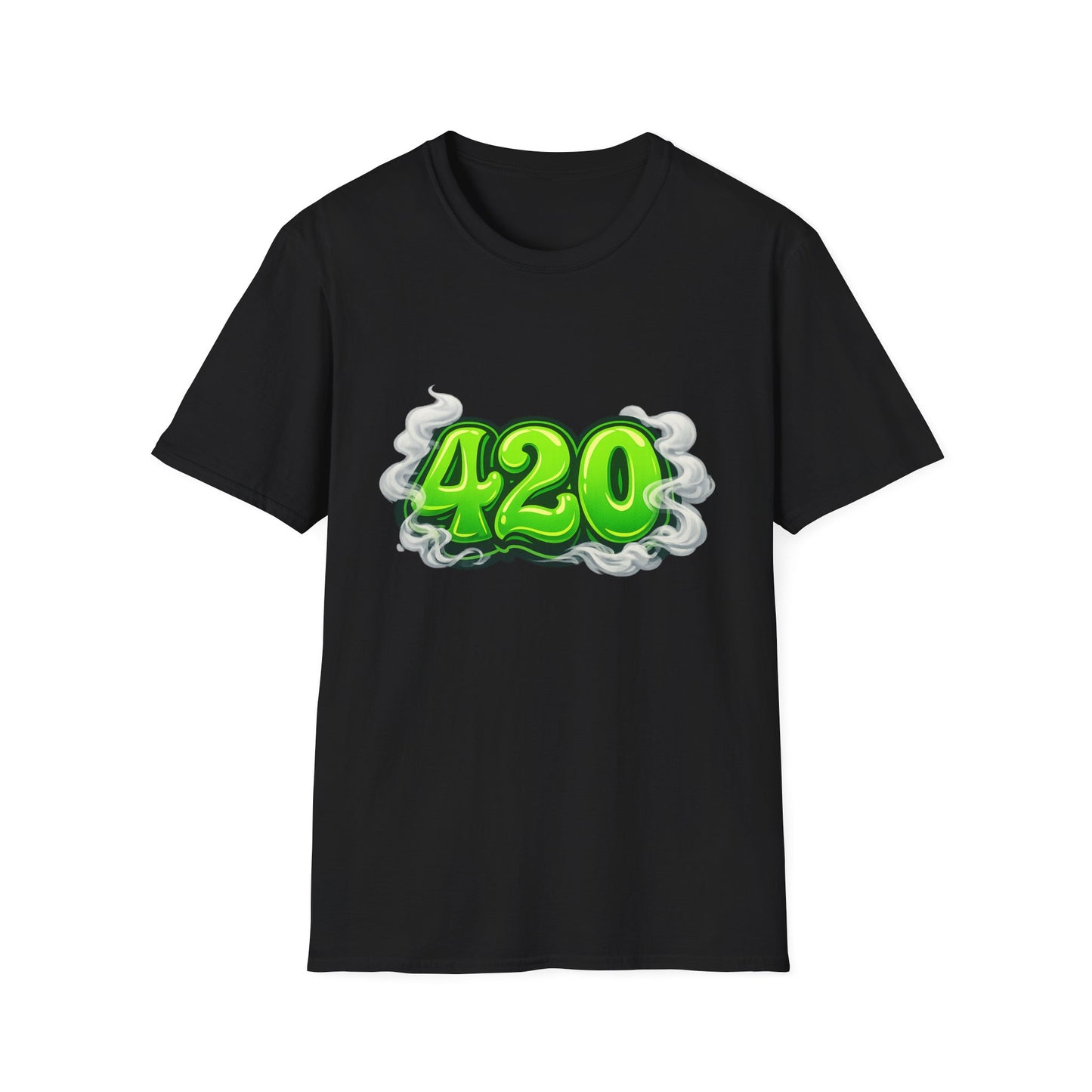 Neon 420 Graphic T-Shirt – Bold Green Street Style Cannabis Culture Tee