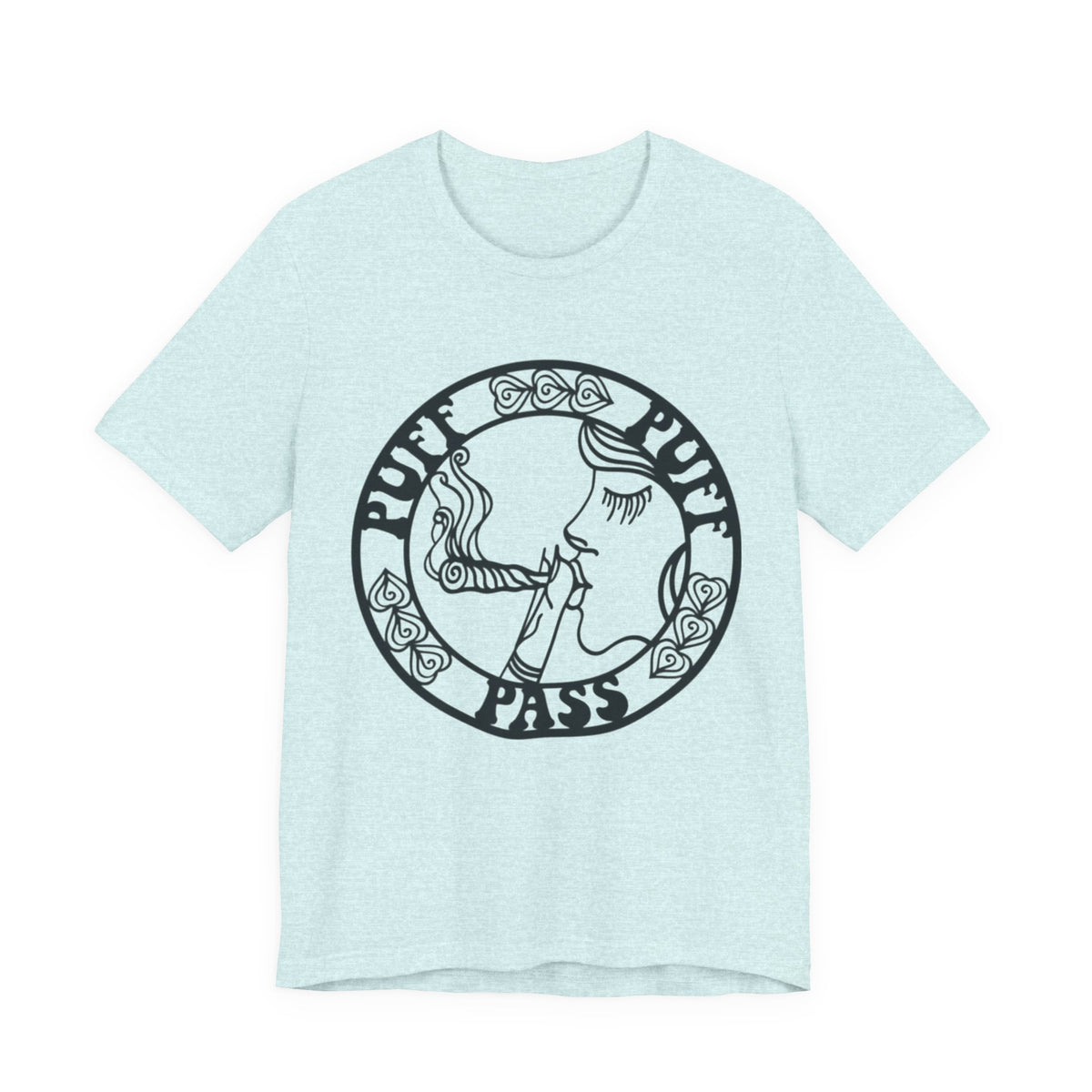 Puff Puff Pass T-Shirt – Funny Stoner Graphic Tee | Retro Smoking Humor Shirt Printify