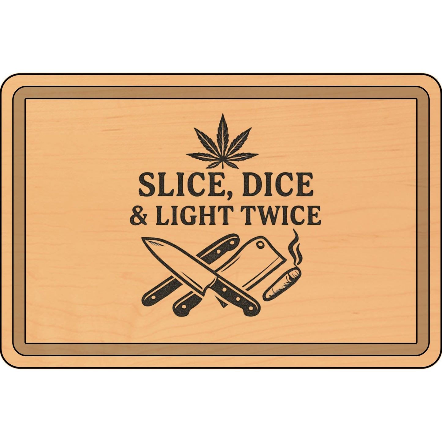 Engraved Wooden Cutting Board - Slice, Dice & Light Twice, Kitchen Gift, Unique Home Decor, Wedding Present, Cooking Accessories, [...]