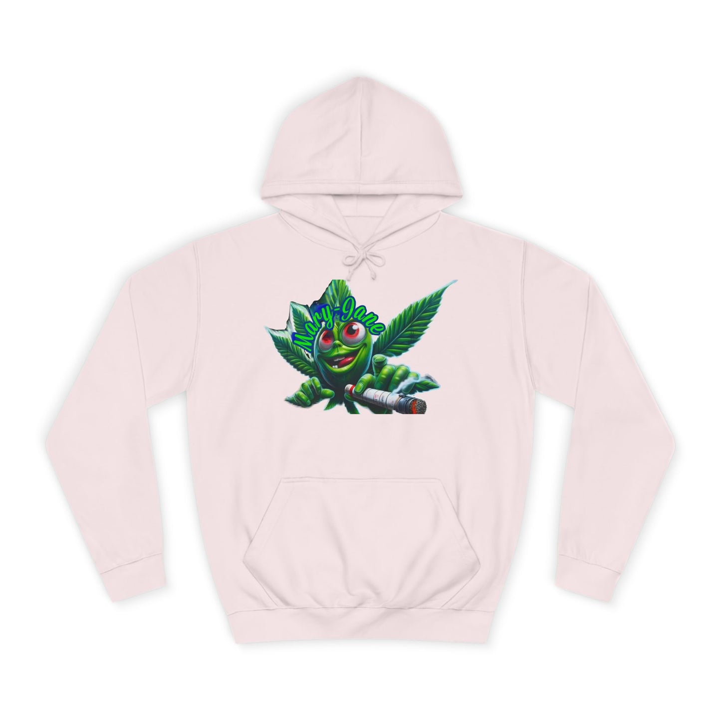 Unisex College Hoodie with Playful Leaf Design, Trendy Sweatshirt for Students, Eco-friendly Apparel, Gift for Graduates, Relaxed [...]-Mary Jane 2025
