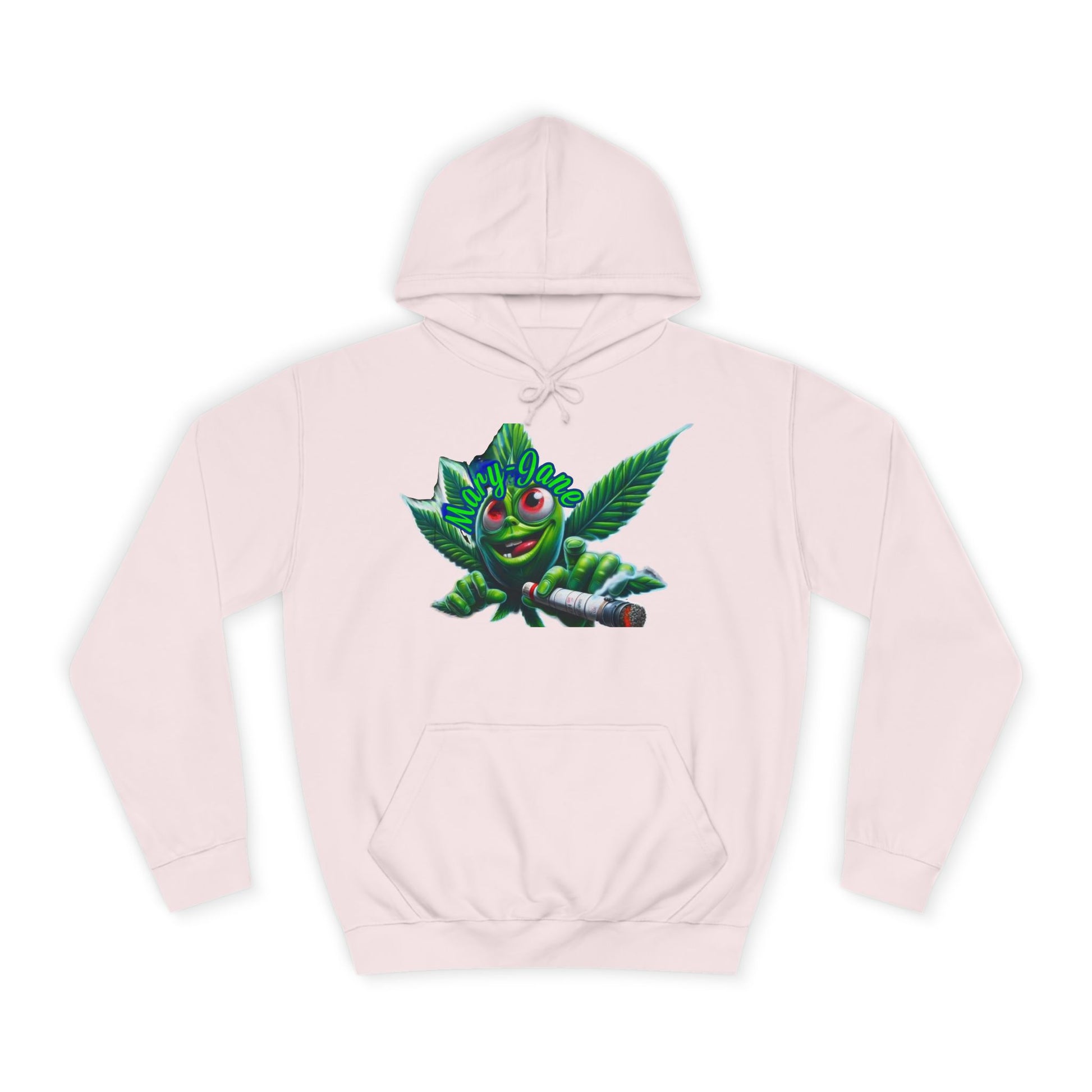 Unisex College Hoodie with Playful Leaf Design, Trendy Sweatshirt for Students, Eco-friendly Apparel, Gift for Graduates, Relaxed [...]-Mary Jane 2025