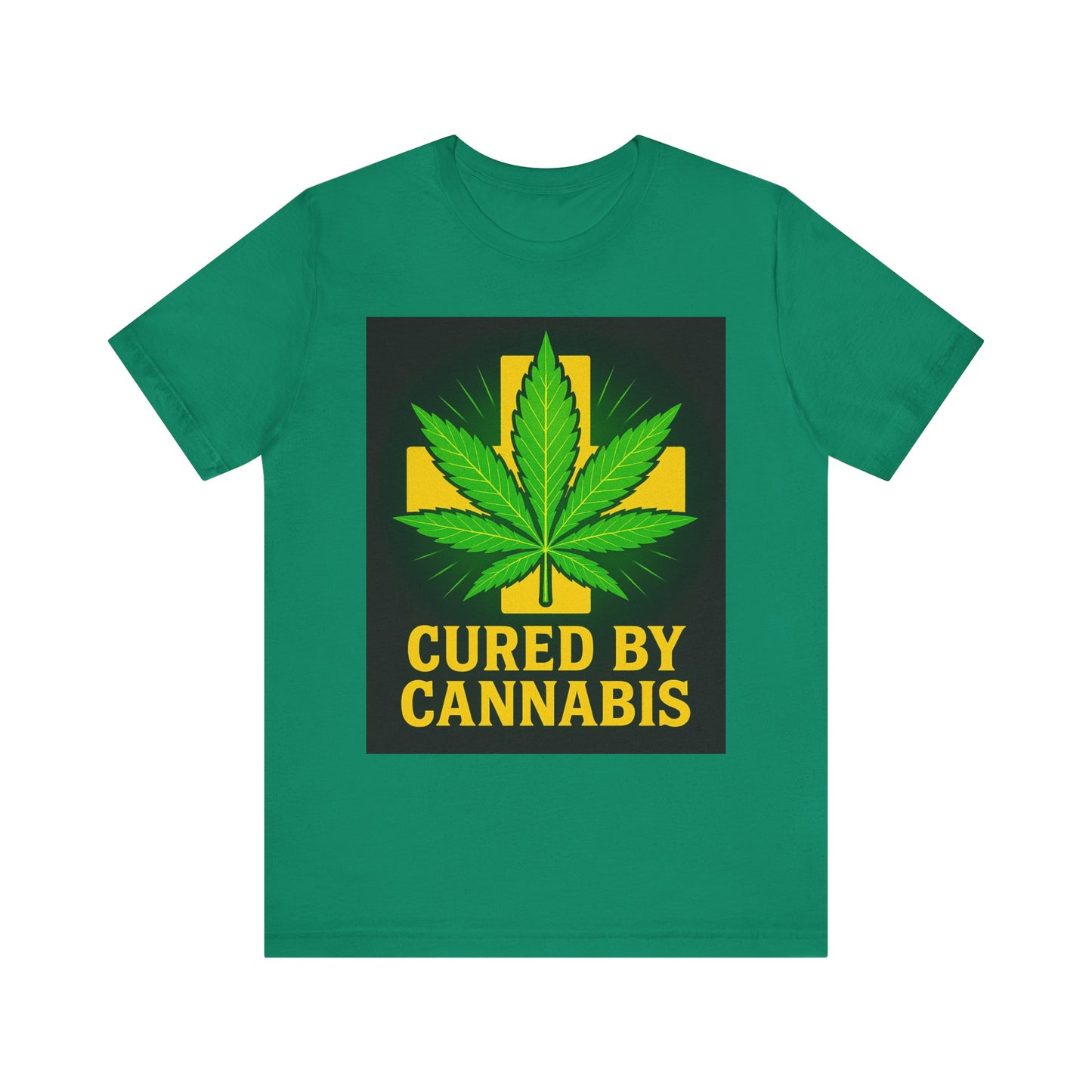 Cured by Cannabis Tee, Unisex Jersey Short Sleeve Shirt for Cannabis Lovers, Gift for Stoners, Cannabis Awareness Tee, Relaxed Fit [...]