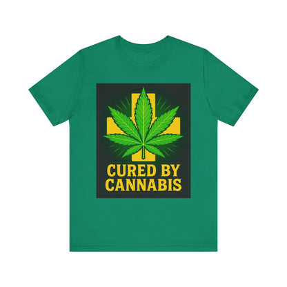Cured by Cannabis Tee, Unisex Jersey Short Sleeve Shirt for Cannabis Lovers, Gift for Stoners, Cannabis Awareness Tee, Relaxed Fit [...]
