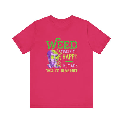 Funny Weed T-Shirt, Casual Tee for Stoners, Great Gift for 420 Celebrations, Unique Humor Shirt for Relaxing, Unisex Jersey Short Sleeve Tee-Mary Jane 2025