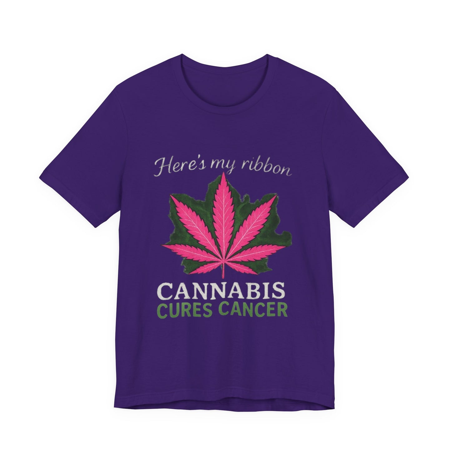 Cannabis Awareness Tee - Unisex Jersey Short Sleeve T-Shirt, Support Cancer Awareness, Gift for Advocates, Fundraiser Apparel