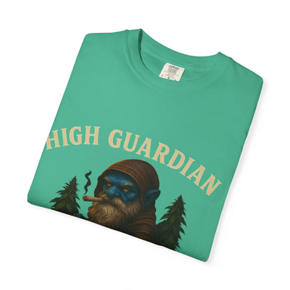 High Guardian of the Green T-Shirt | Cannabis Gnome Stoner Shirt | Fantasy Weed Art Tee | 420 Gift | Mary Jane Shirt
